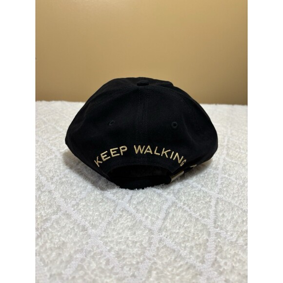 Johnnie Walker Keep Walking Whisky 2 Sided Embroidered Black Adjustable Hat - Picture 2 of 11